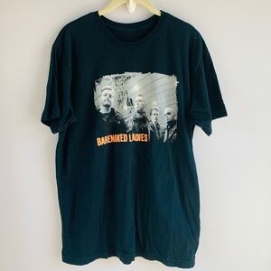 Barenaked Ladies Band Tee T Shirt 2010 Tour Dates Black Orange White Soft Medium